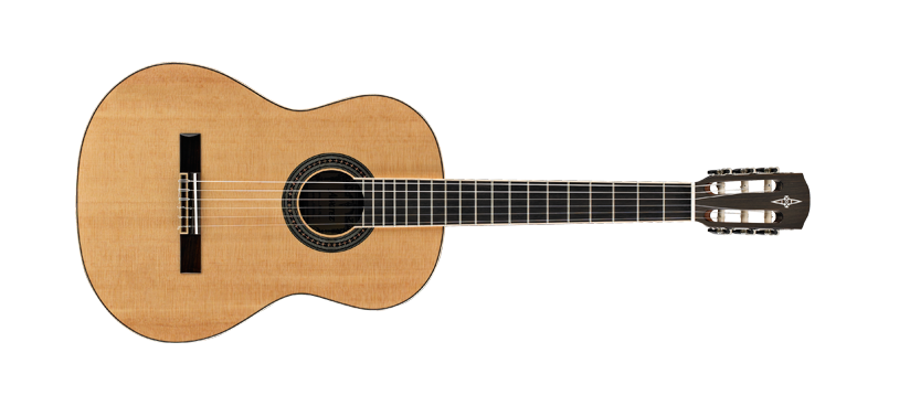 Classic Acoustic Guitar Black Background