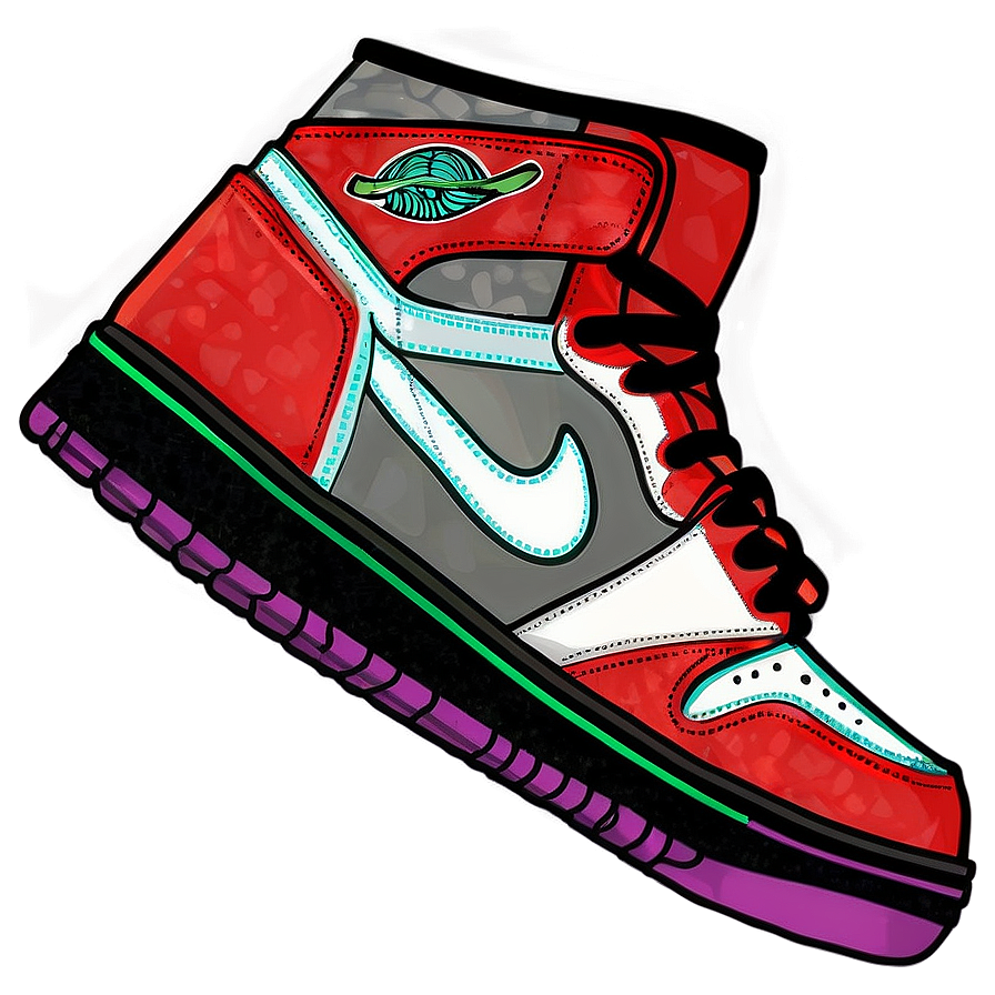 Classic Air Jordan Shoes PNG gdm PNG with transparent background
