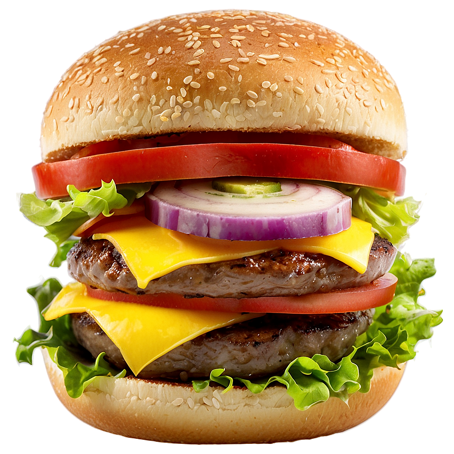 Classic American Hamburger Png Fst