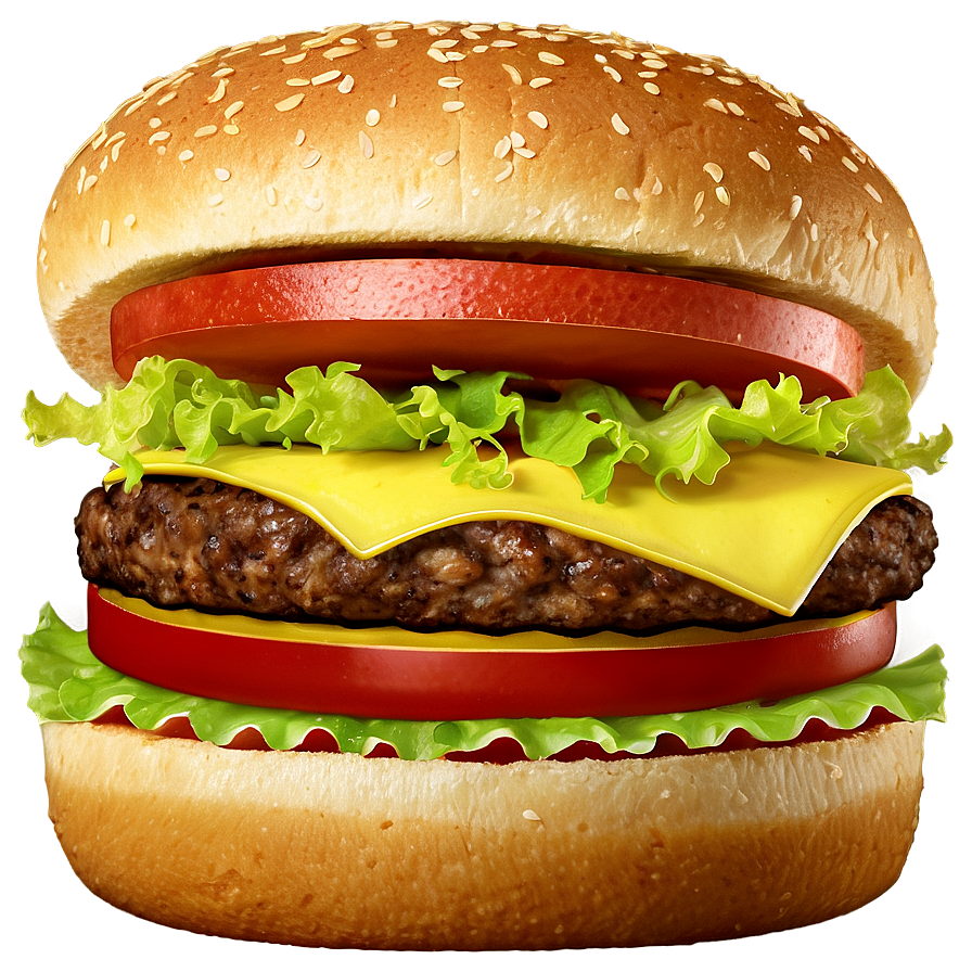 Classic American Hamburger Png Jti86