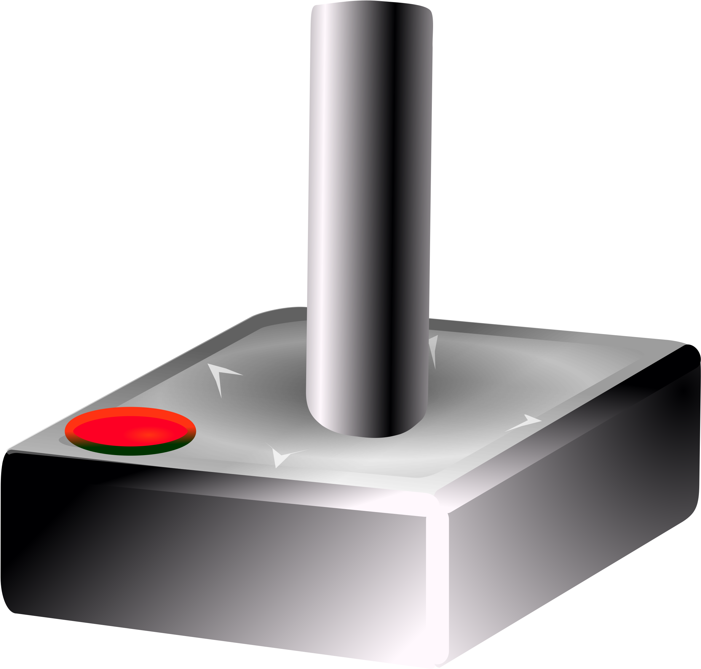 Classic Arcade Joystick3 D Render