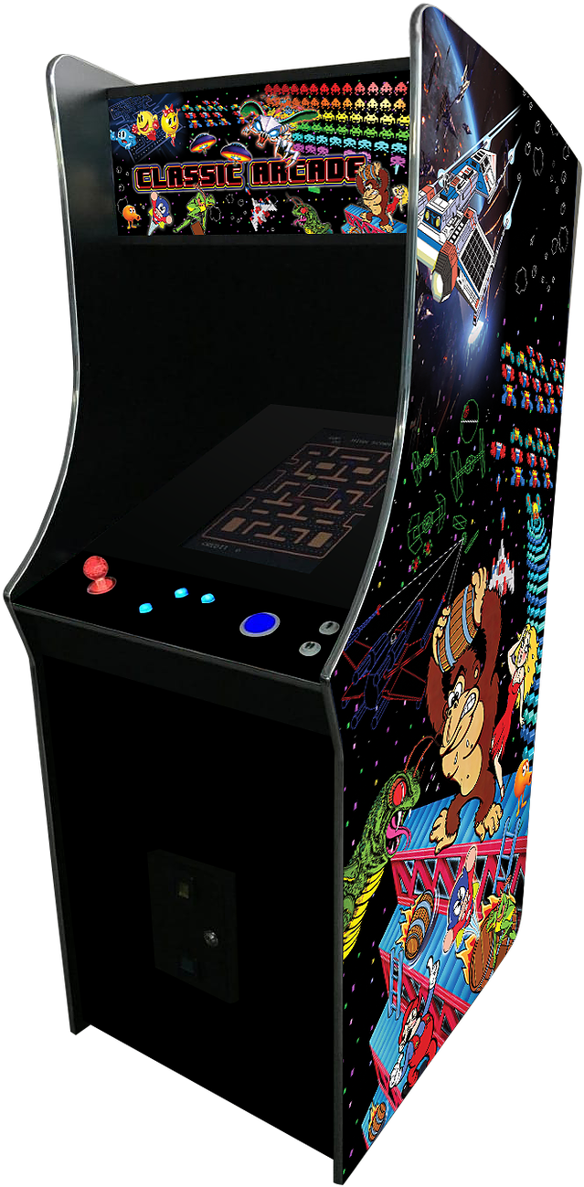 Classic Arcade Machine Graphic Side Art