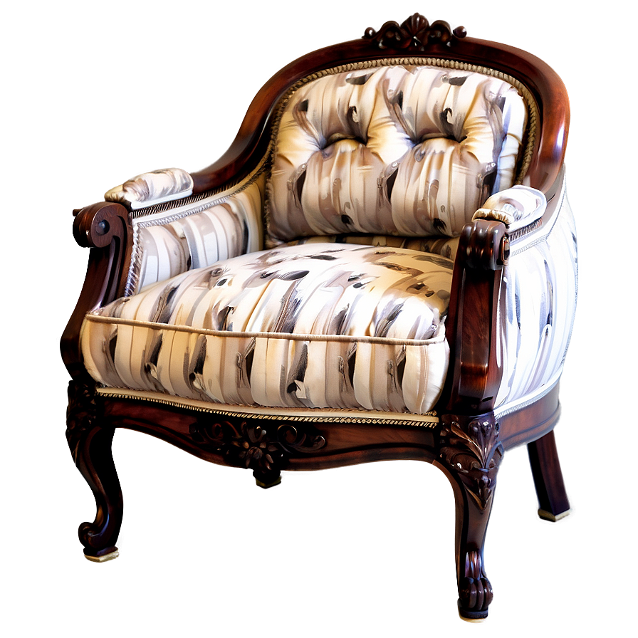 Classic Armchair Design PNG lmp PNG with transparent background