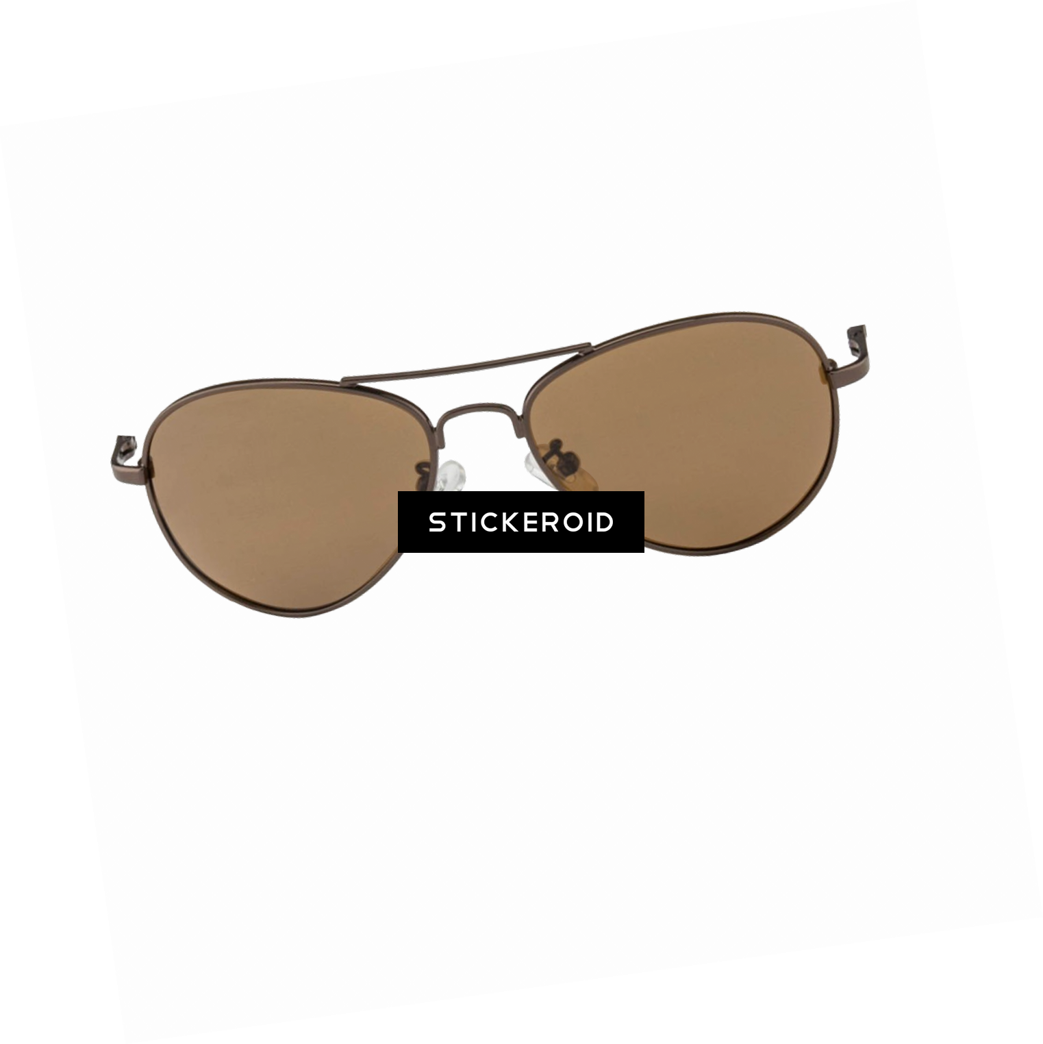 Classic Aviator Sunglasses Brown Lenses