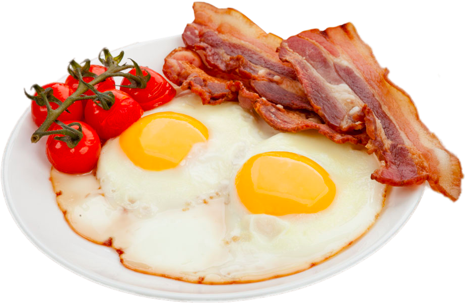 Clip Art Bacon Egg And Cheese - Oeuf Sur Le Plat Au Lard, HD Png Download PNG with transparent background