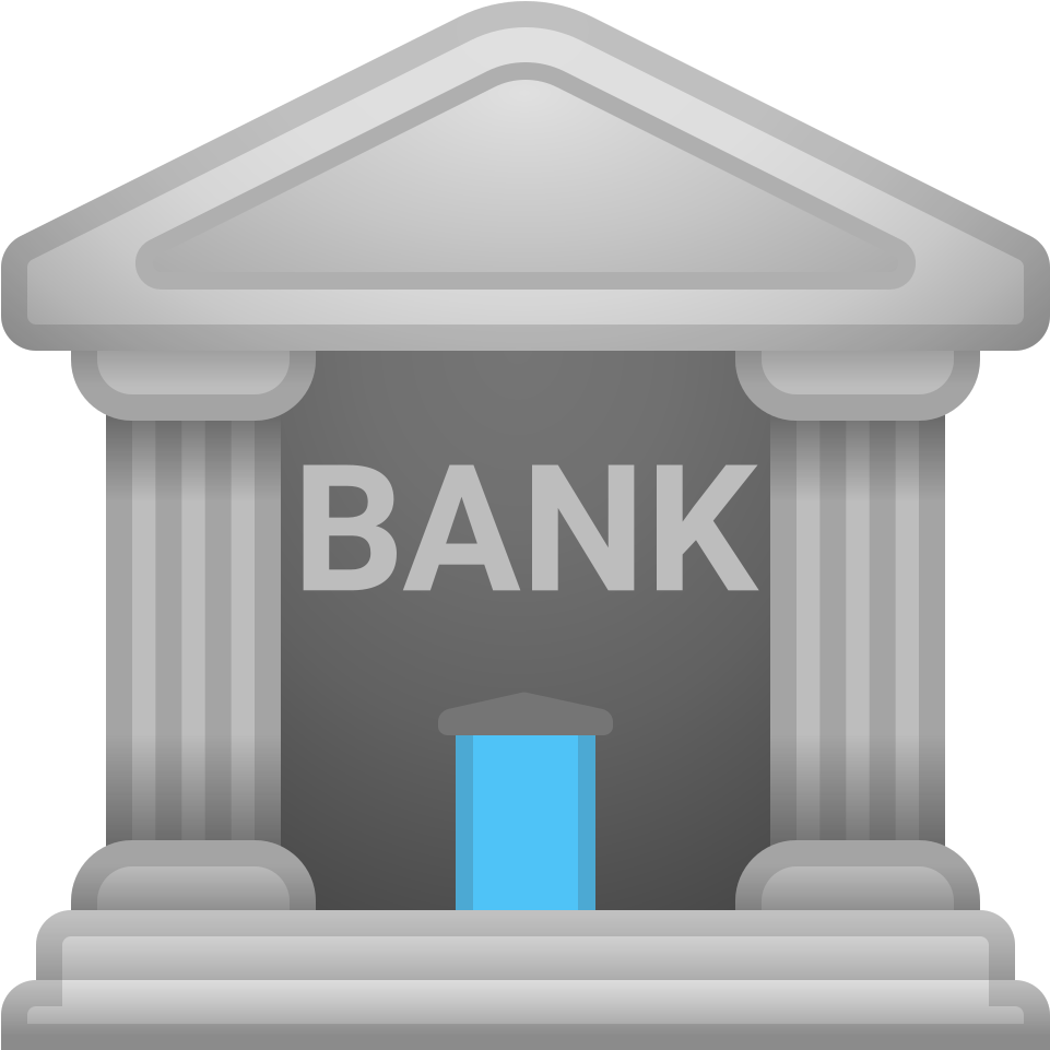 Bank Png Image Background - Bank Emoji Png, Transparent Png PNG with transparent background