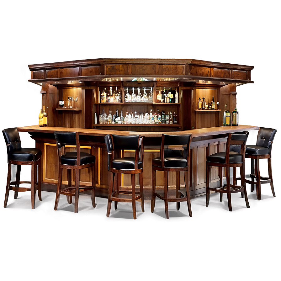 Classic Bar Interior Design PNG 13 PNG with transparent background