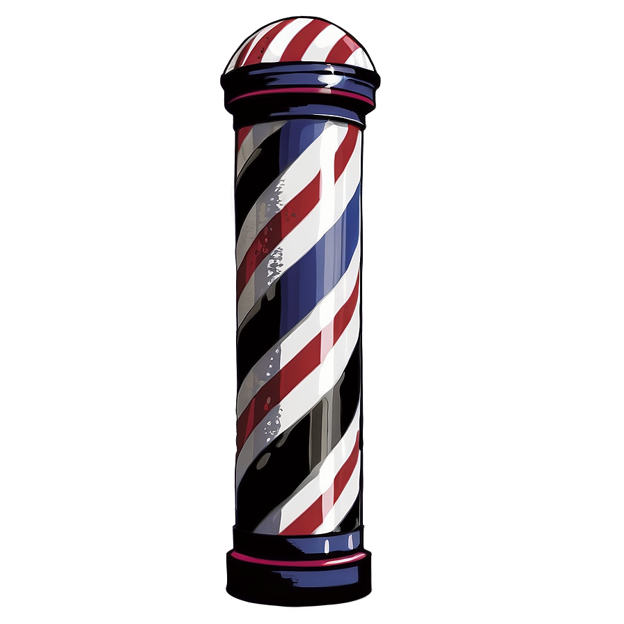 Classic Barber Pole Png Nuj