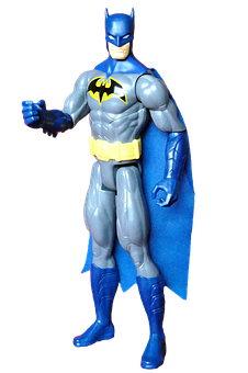 Classic Batman Action Figure PNG with transparent background
