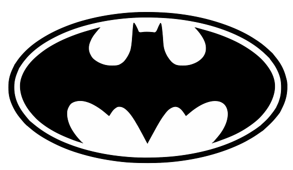 Classic_ Batman_ Logo PNG with transparent background