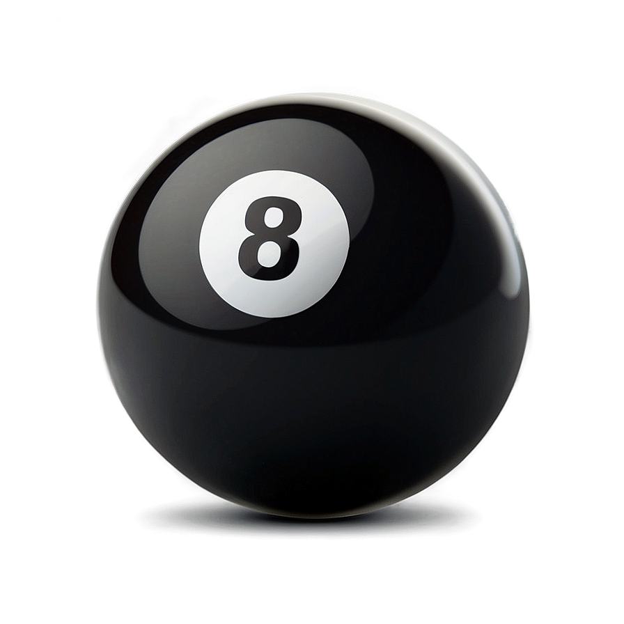 Classic Black Eight Ball Png 84