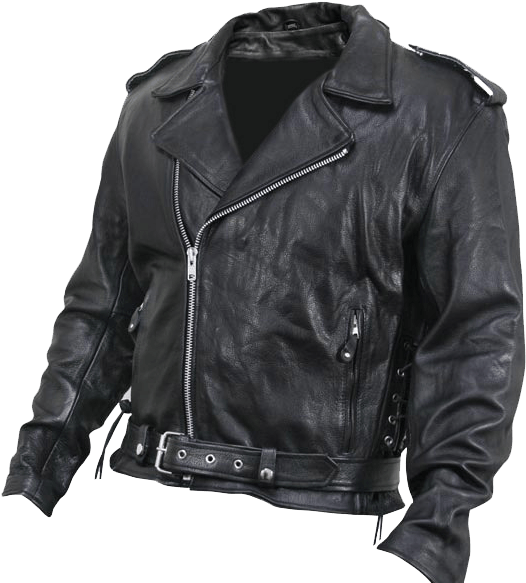 Classic Black Leather Biker Jacket