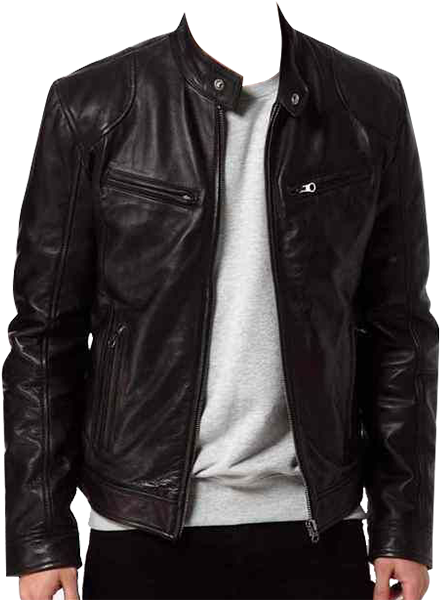 Zipper - Black Leather Jackets Men, HD Png Download PNG with transparent background