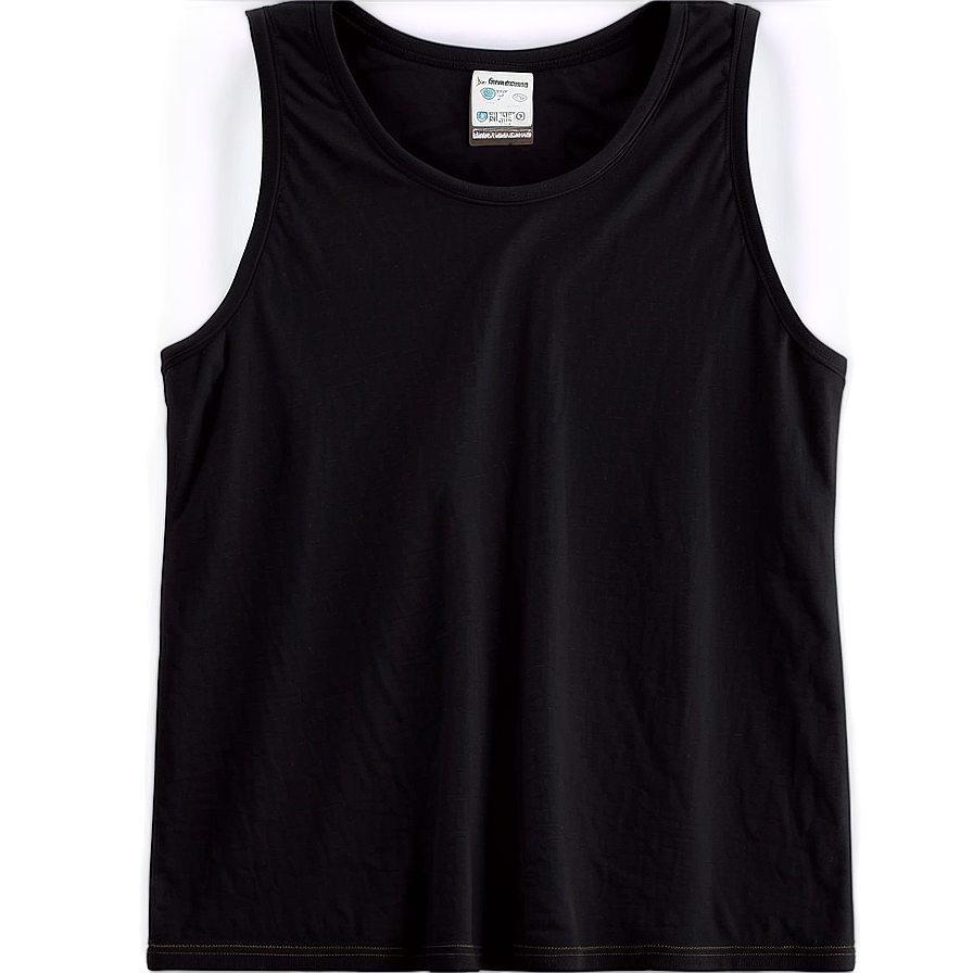 Classic Black Tank Top Png Ckn