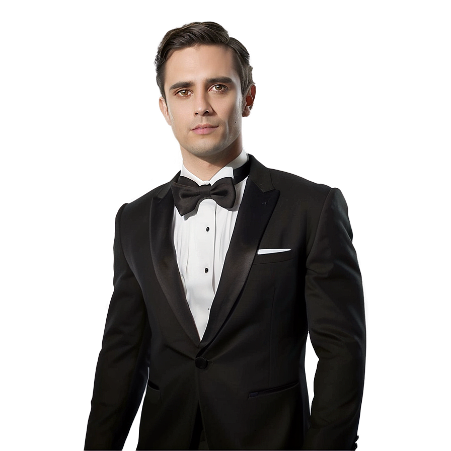 Classic Black Tie Png Loq56