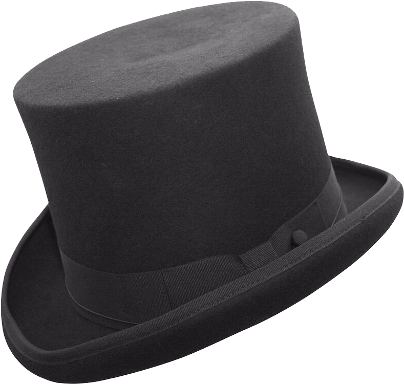 Edward Wool Top Hat - Old Top Hats, HD Png Download PNG with transparent background