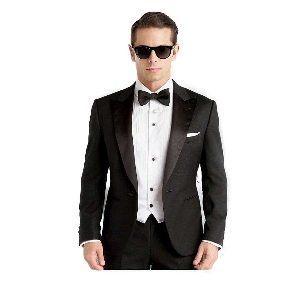 Classic Black Tuxedo PNG glh PNG with transparent background