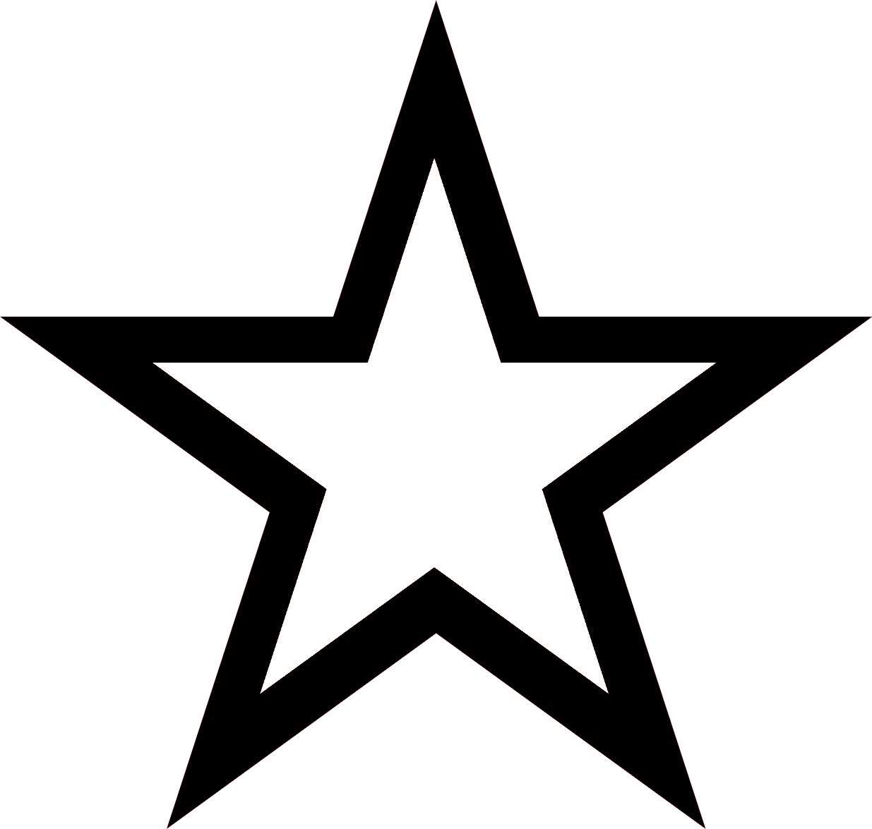 Classic Blackand White Star Graphic