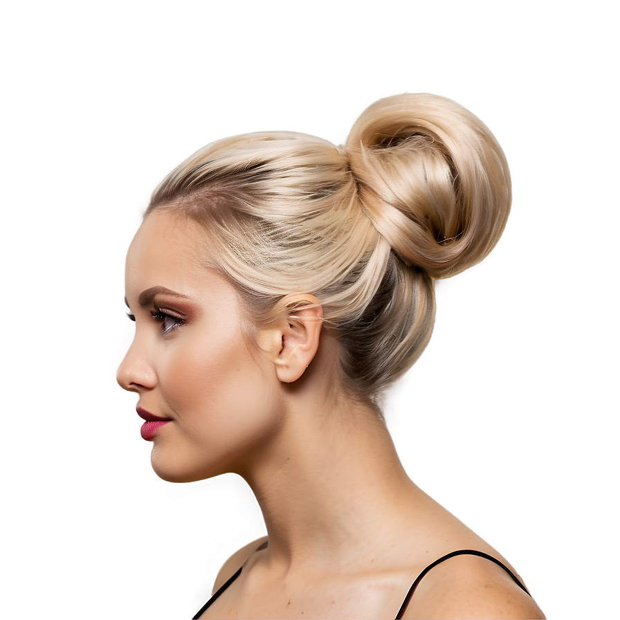 Classic Blonde Updo Png Jth