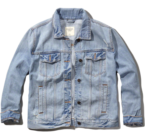 Classic Blue Denim Jacket PNG with transparent background