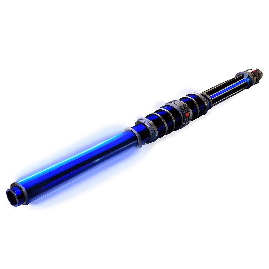 Classic Blue Lightsaber Design Png 8