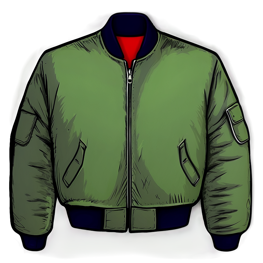 Classic Bomber Jacket Design Png 06282024