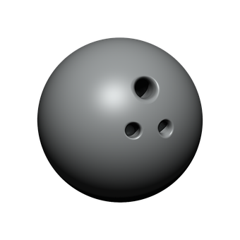 Classic Bowling Ball Image PNG with transparent background