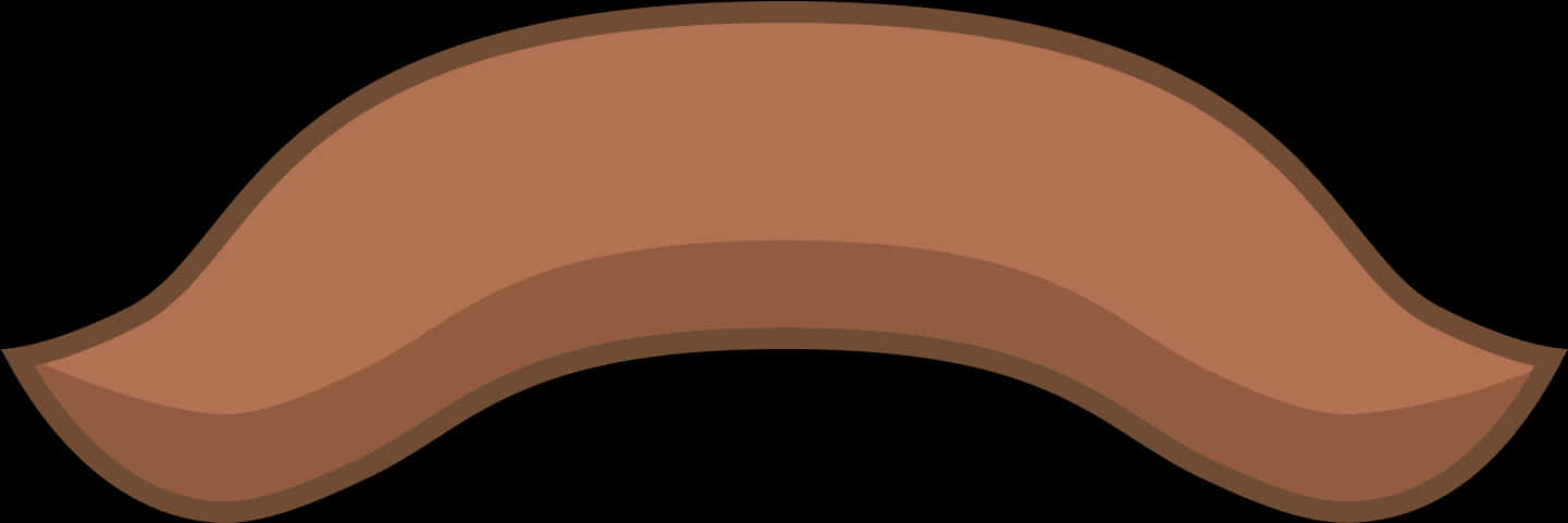 Classic Brown Mustache Vector