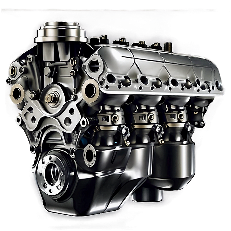 Classic Car Engine Parts PNG hus PNG image with a transparent background, free high-resolution download