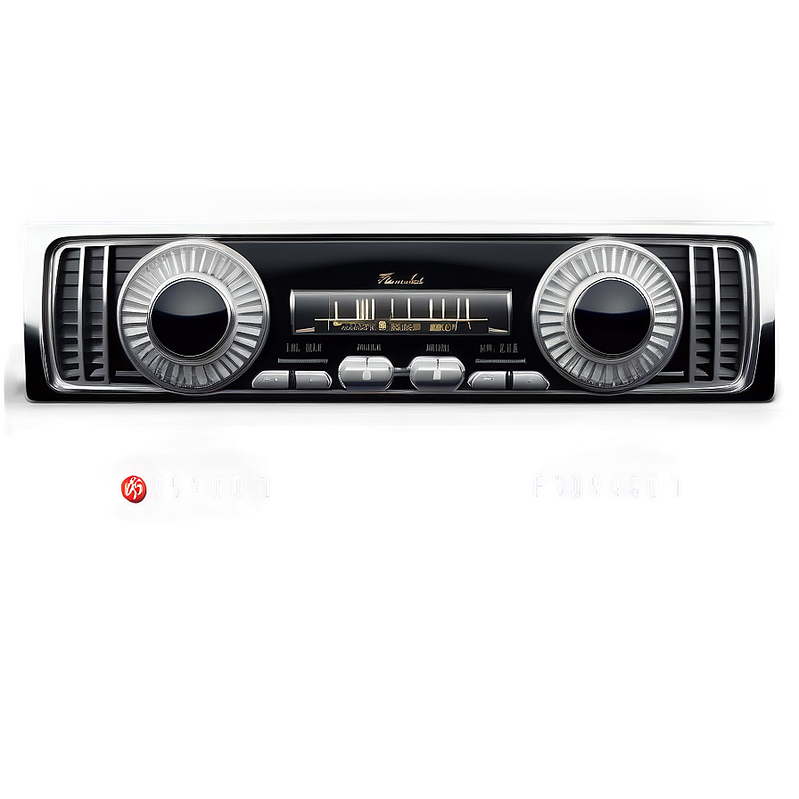 Classic Car Radio PNG cqj43 PNG image with a transparent background, free high-resolution download