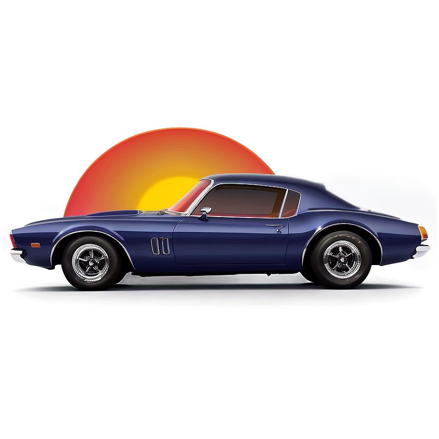 Classic Car Sunset View Png Vyi