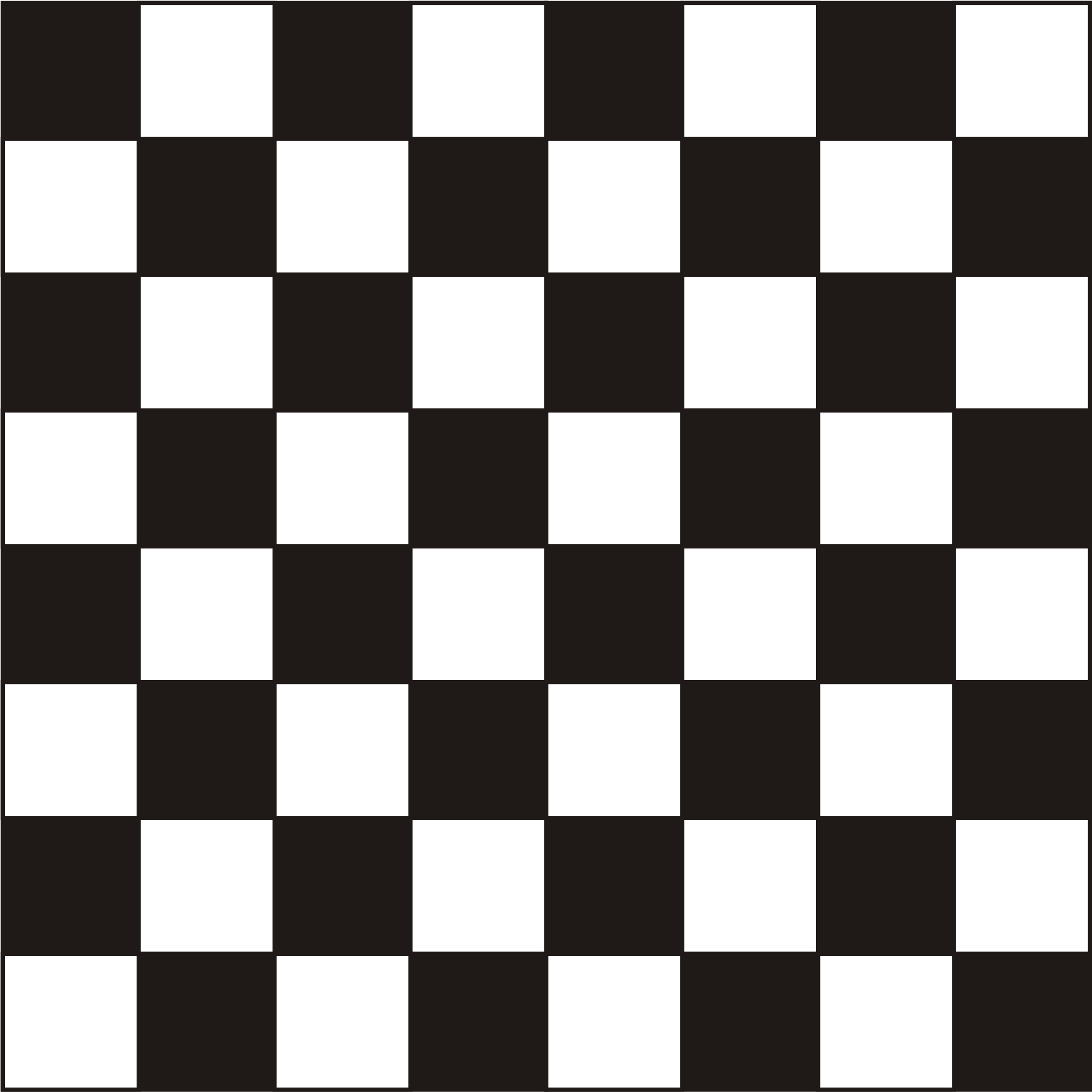 Checkers Game Board - Checkered Black And White PNG with transparent background