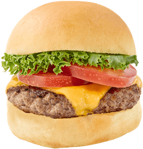 Classic Cheeseburger Delicious Fast Food