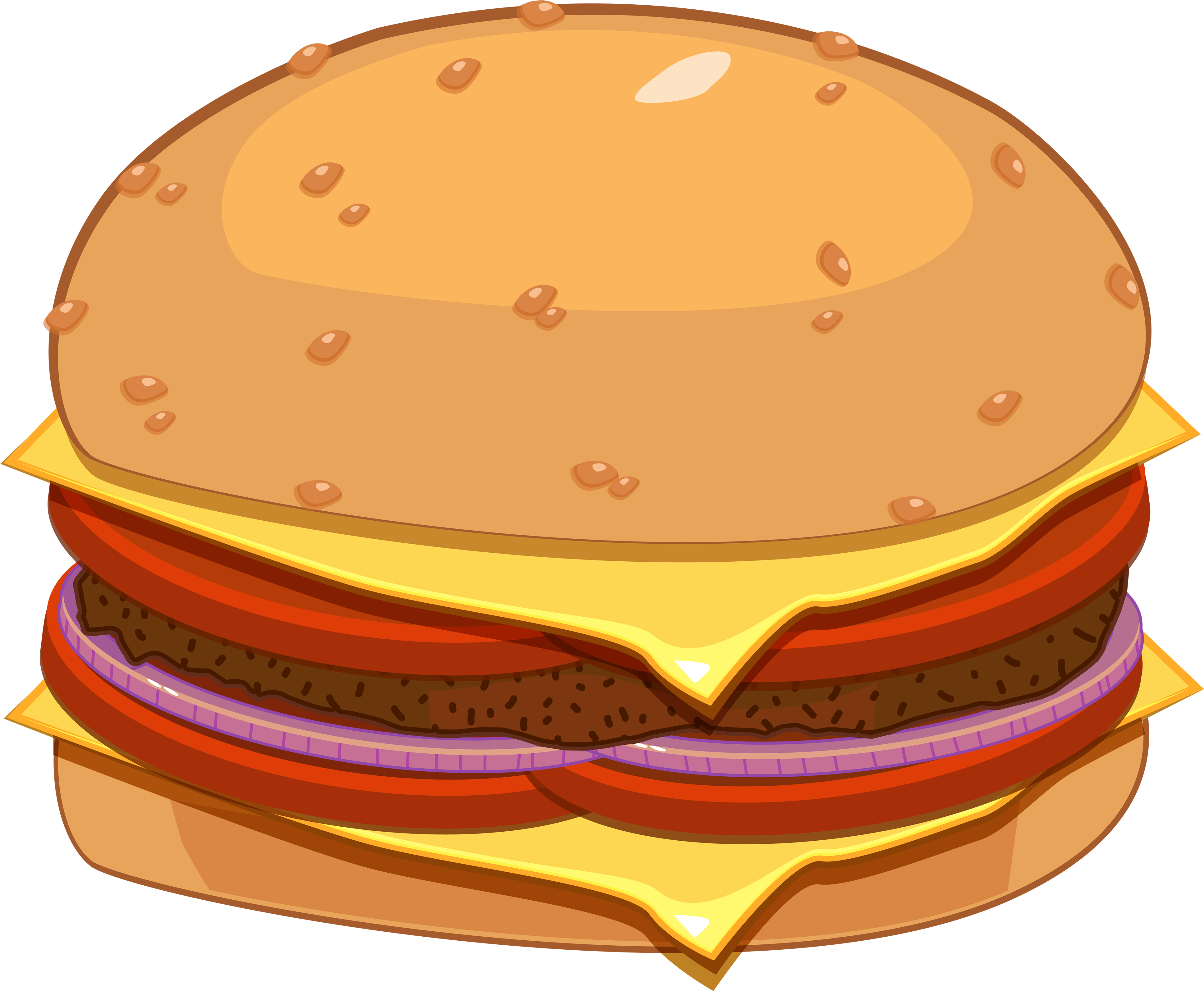 Classic Cheeseburger Illustration