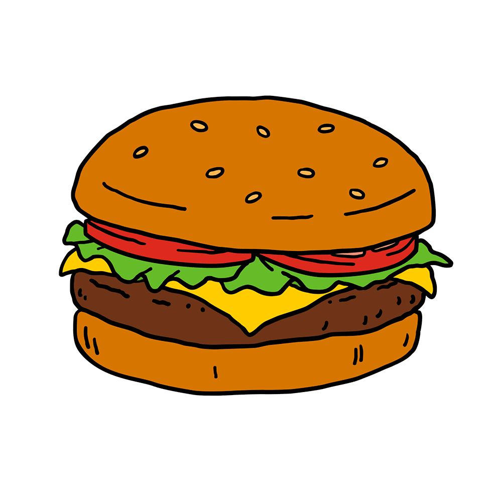 Burger From Bob's Burgers PNG with transparent background