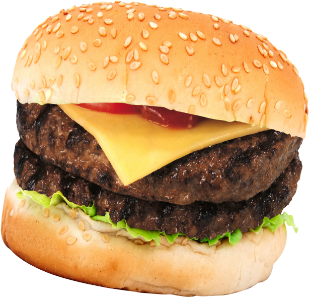 Transparent Burger Transparent Png - Cheeseburger, Png Download PNG with transparent background
