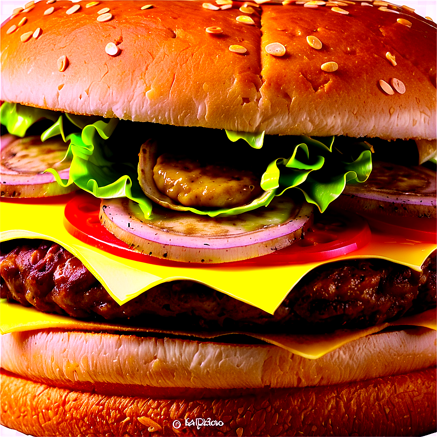 Classic Cheeseburger PNG mbq PNG with transparent background
