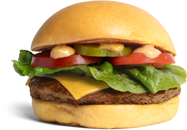 Classic Cheeseburger Transparent Background