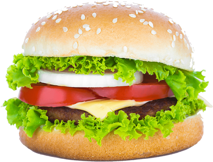 Classic Cheeseburger Transparent Background