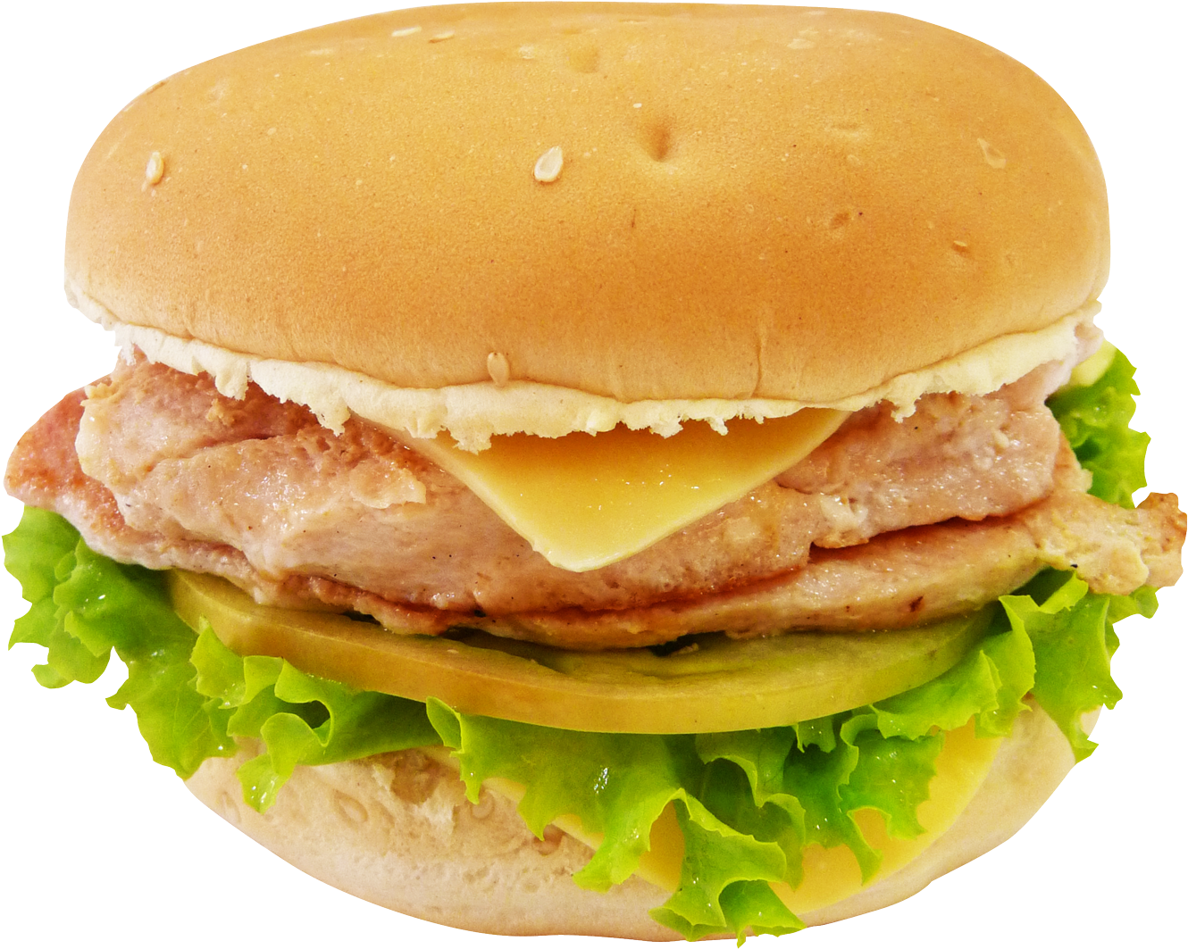 Classic Cheeseburger Transparent Background.png