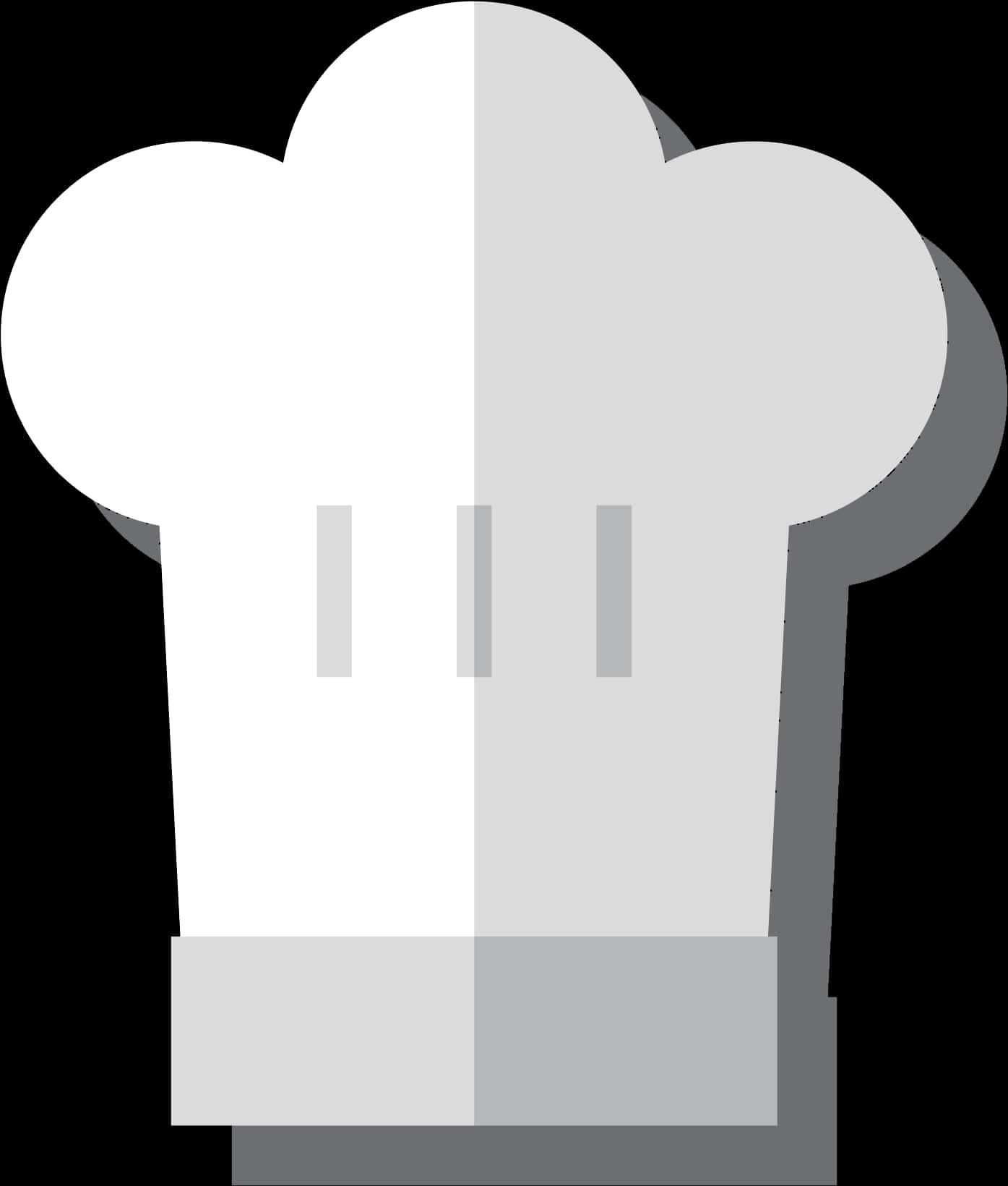 Classic Chef Hat Icon PNG image with a transparent background, free high-resolution download