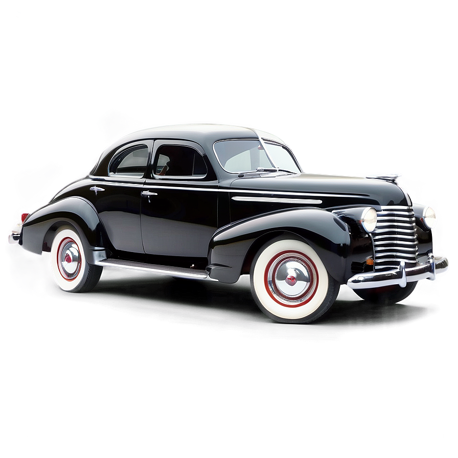 Classic Chevrolet Car PNG bkw PNG with transparent background