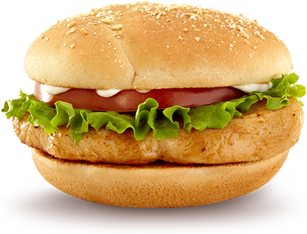 Veggie Burger Clipart Chicken Sandwich - Chicken Burger .png PNG with transparent background