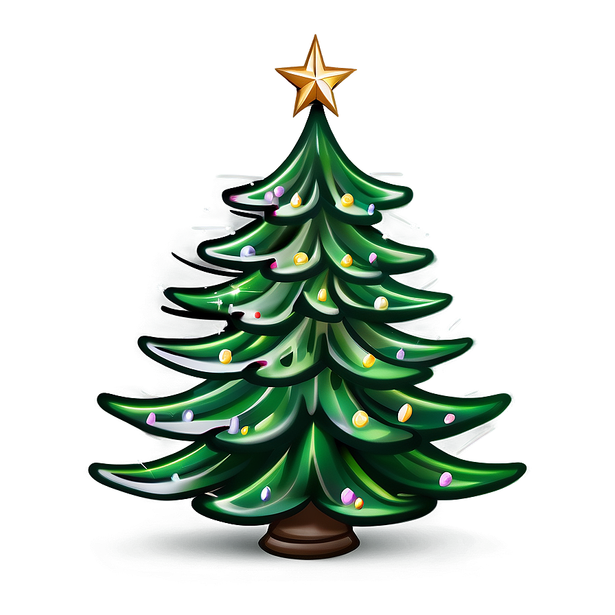 Classic Christmas Tree Design Png Pwp56