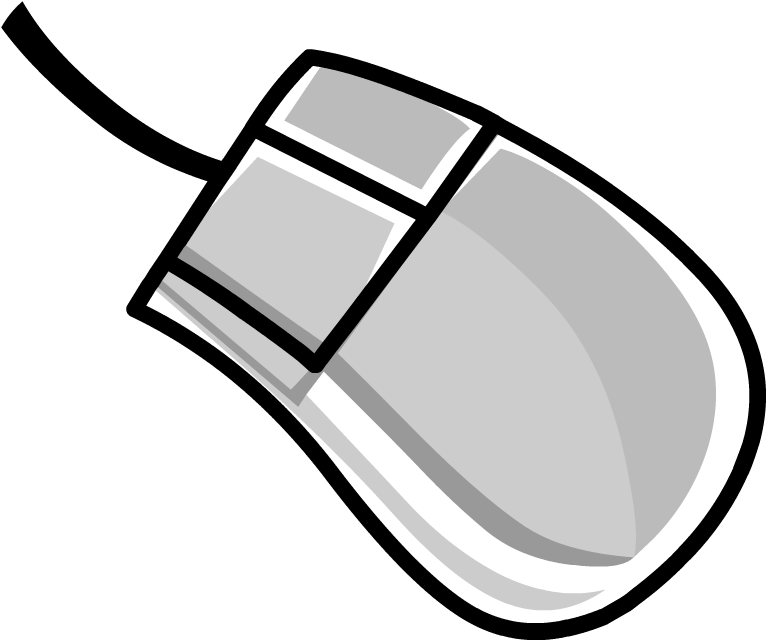 Classic Computer Mouse Vector Illustration PNG with transparent background