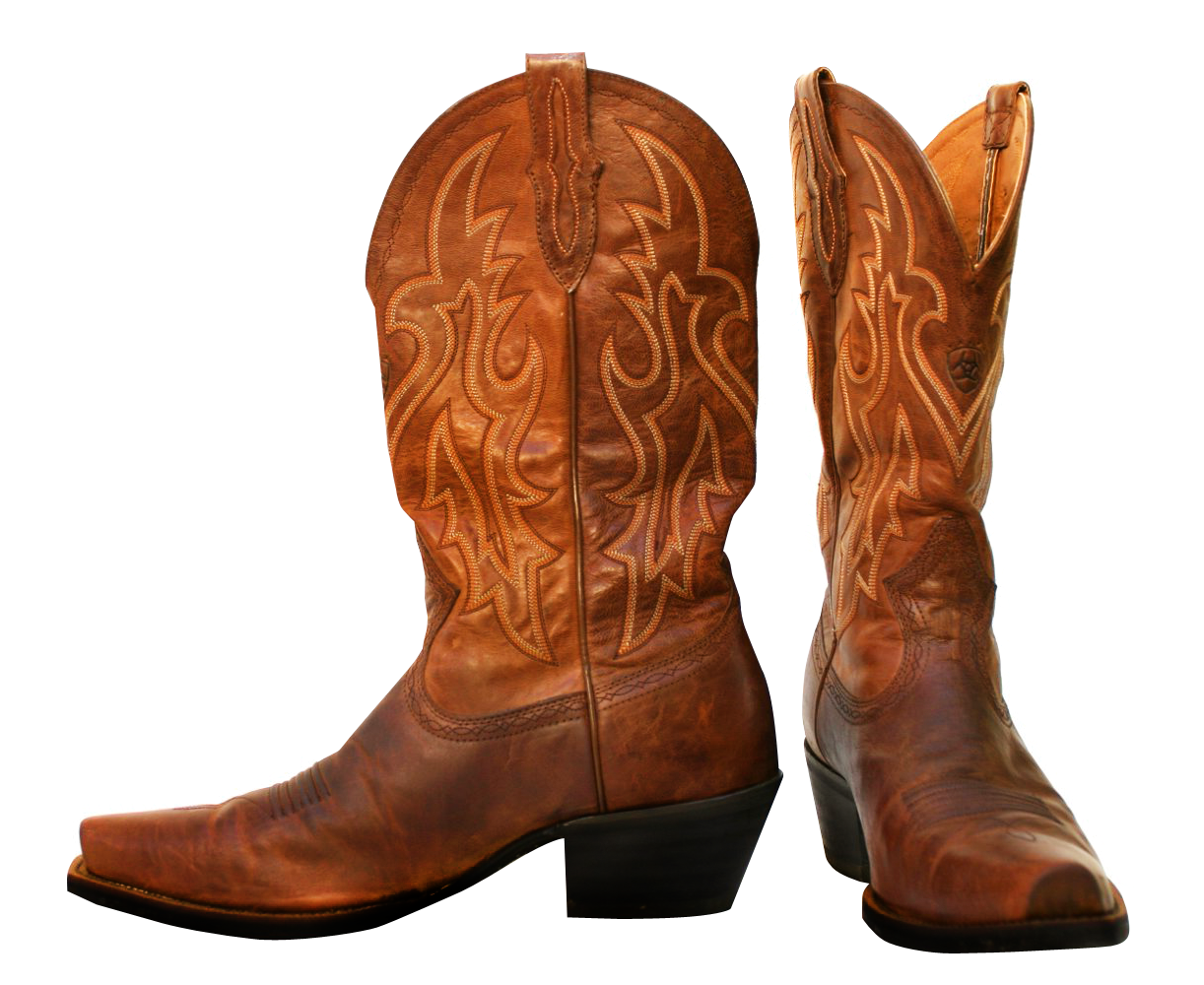 Classic Cowboy Boots PNG with transparent background