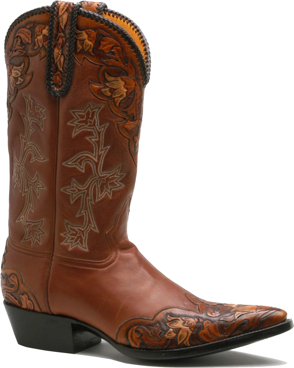 Classic Cowgirl Boot PNG with transparent background