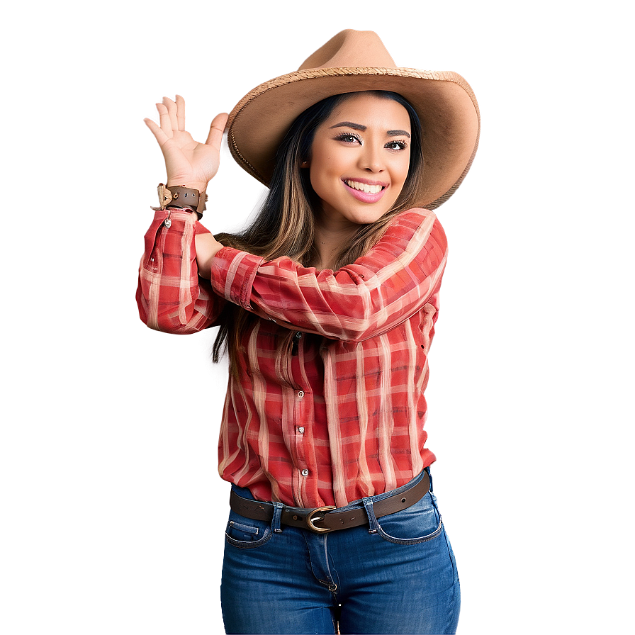 Classic Cowgirl Pose Png Wcj