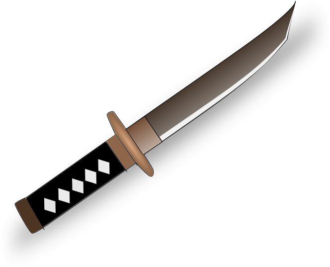 Dagger Weapon Clip Art Download - Ninja Sword Cartoon Small, HD Png Download PNG with transparent background