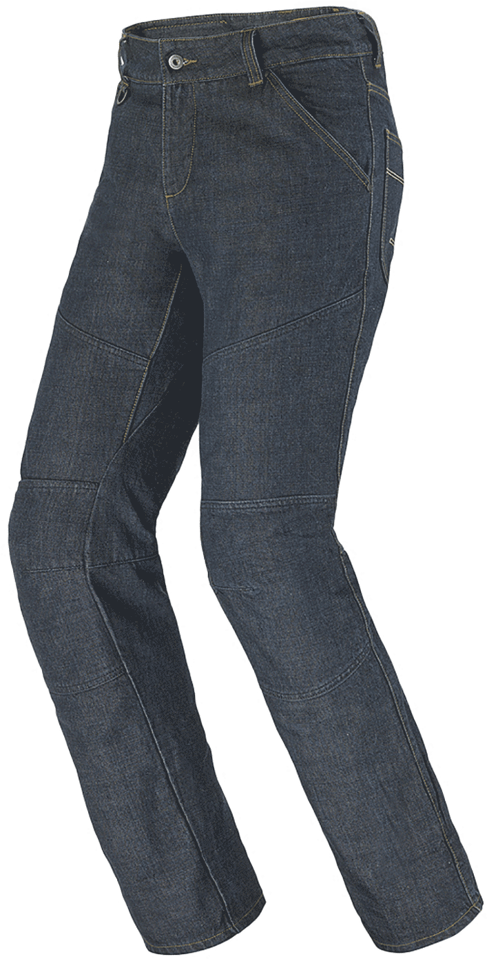Classic Denim Jeans Side View PNG with transparent background